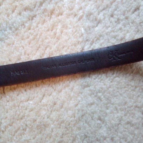 Calvin Klein Italian  alligator calfskin belt main image 5